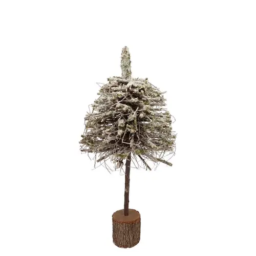Baum Pappelmoos mit Schnee 20x20x50cm