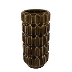 Keramik Vase Livigno braun D16cm H33.5cm