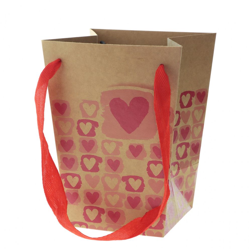 Tasche Art of Love rot 15/11x20cm