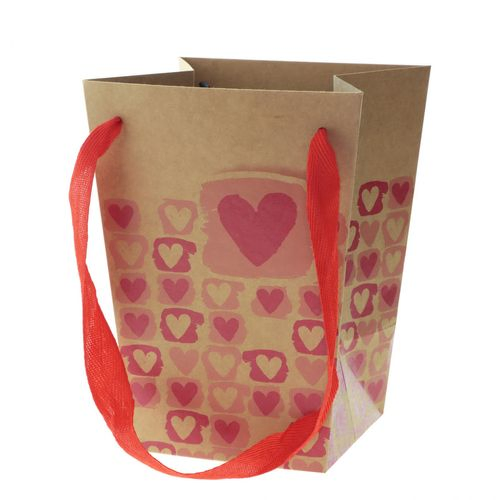 Tasche Art of Love rot 15/11x20cm