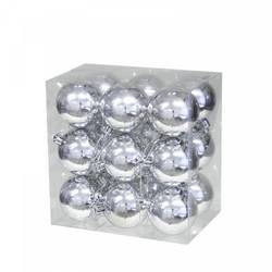 Kugel Plastik silber D06cm x18