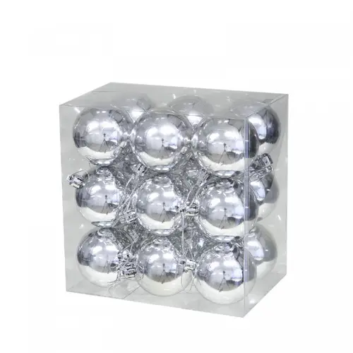 Kugel Plastik silber D06cm x18