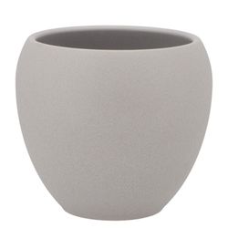 Keramik Übertopf Vinci grau matt D17cm H15cm