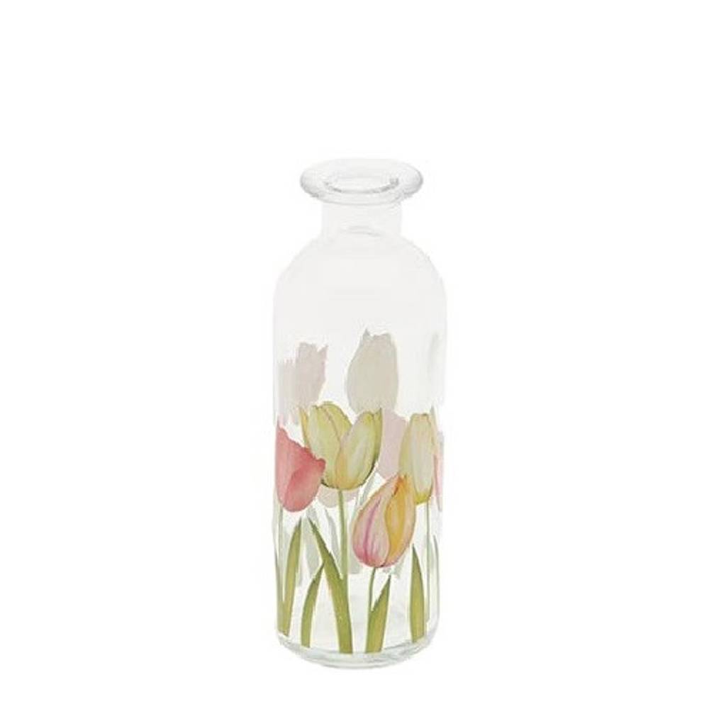 Glas Flasche Tulip D05.5cm H16.5cm