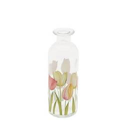Glas Flasche Tulip D05.5cm H16.5cm