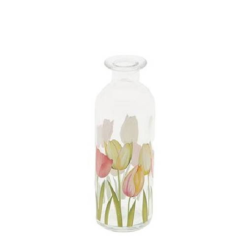 Glas Flasche Tulip D05.5cm H16.5cm
