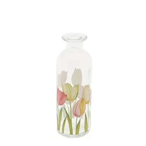 Glas Flasche Tulip D05.5cm H16.5cm