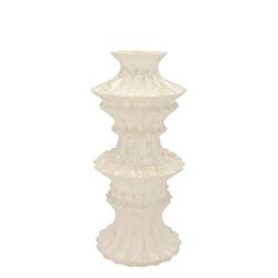 Keramik Vase Maysa creme 13x13x30cm