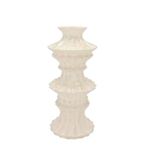 Keramik Vase Maysa creme 13x13x30cm