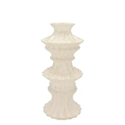 Keramik Vase Maysa creme 13x13x30cm