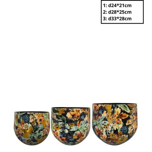 Übertopf Berry 3/Set D33cm H28cm