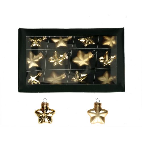 Deko Hänger Stern gold D04cm x12