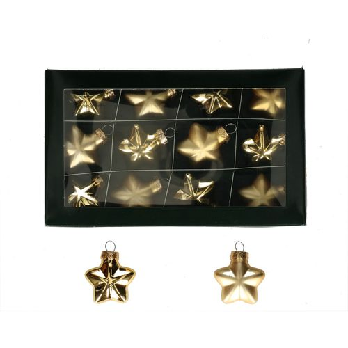 Deko Hänger Stern gold D04cm x12