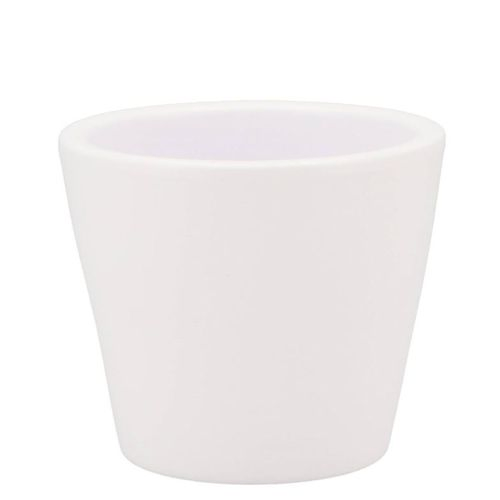 Keramik Übertopf Vinci weiss matt D12cm H10cm