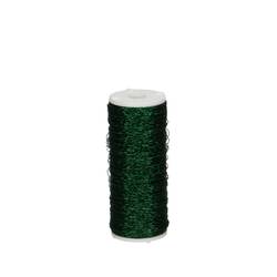 Bouillon Effektdraht dunkel grün 0.3mm 100g