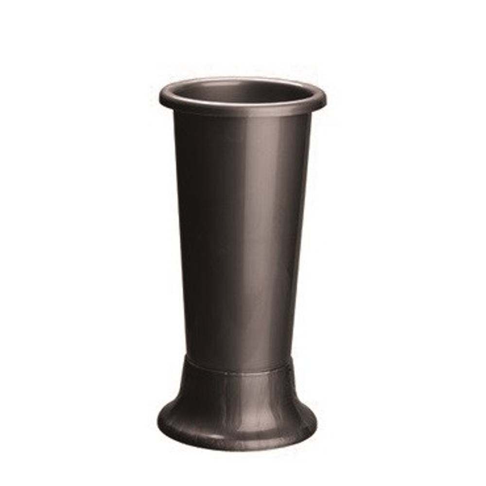 Kunststoff Vase Ideal grau D11cm H25cm 