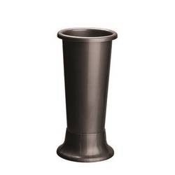 Kunststoff Vase Ideal grau D11cm H25cm 