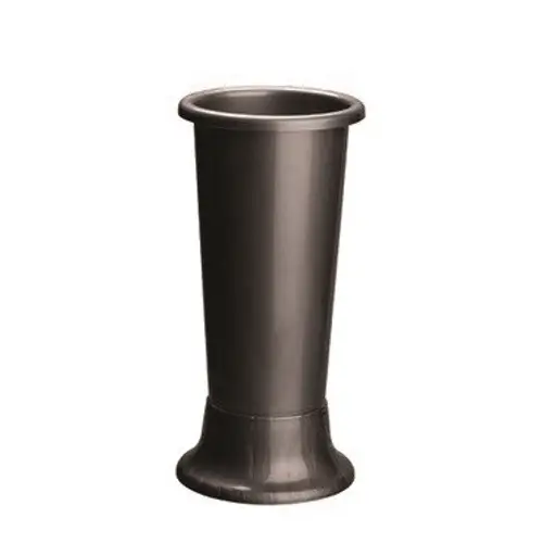 Kunststoff Vase Ideal grau D11cm H25cm 