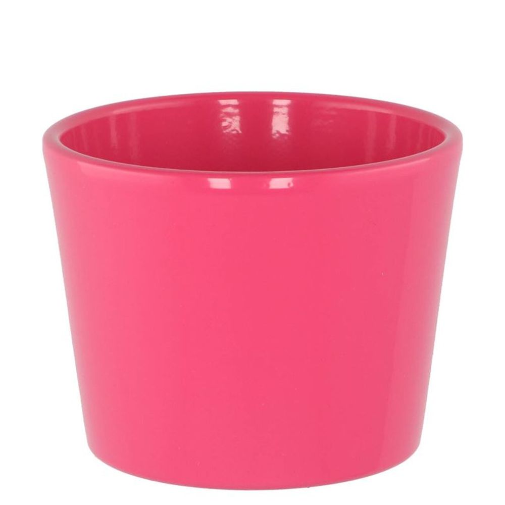 Keramik Orchidee Übertopf rosa glänzend D11cm