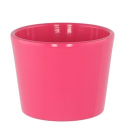 Keramik Orchidee Übertopf rosa glänzend D11cm