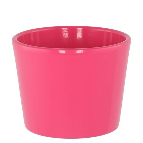Keramik Orchidee Übertopf rosa glänzend D11cm