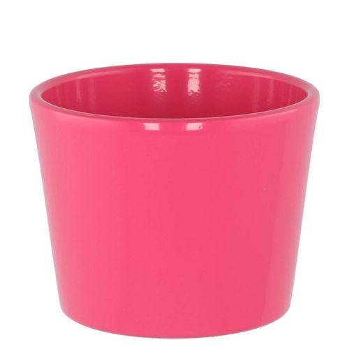 Keramik Orchidee Übertopf rosa glänzend D11cm