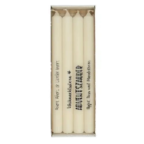 Kerze Spitz Advent mix D02.2cm H25cm