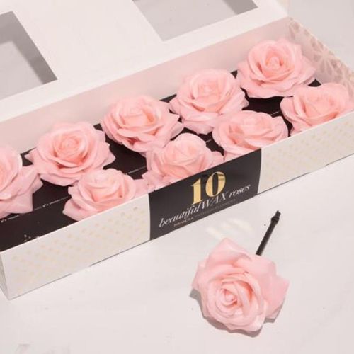Seiden Wachs Rose apricot D12cm (110) Oceana