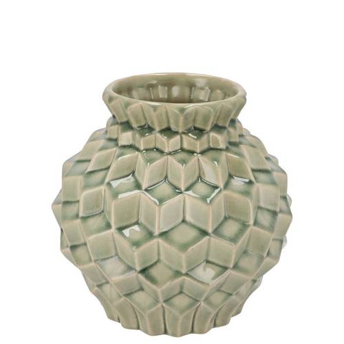 Keramik Vase Gia grün 15x15x15cm