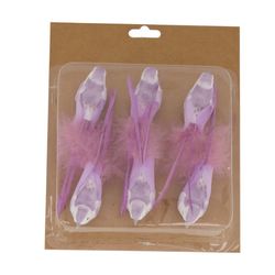 Frühling Vogel/Clip 12cm x6 Pink