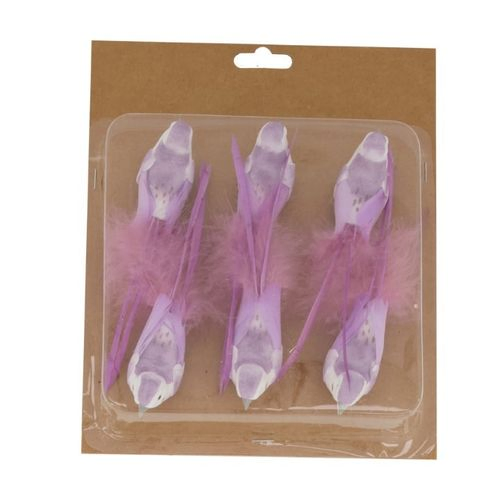 Frühling Vogel/Clip 12cm x6 Pink