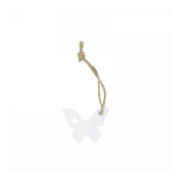 Hänger Schmetterling weiss D03cm H04cm x36