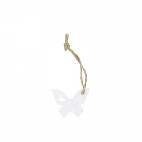 Hänger Schmetterling weiss D03cm H04cm x36