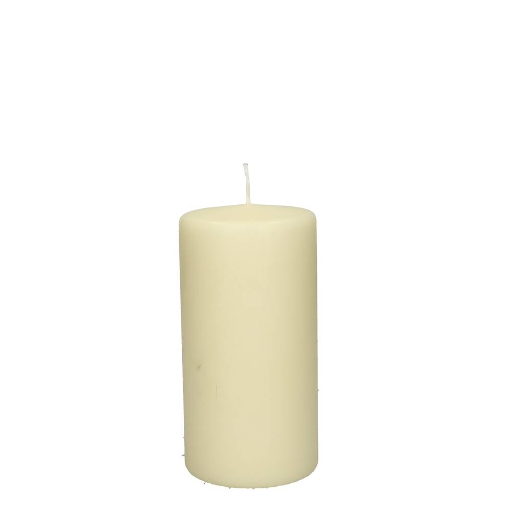 Stumpfkerze creme D10cm H20cm