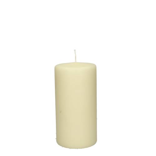 Stumpfkerze creme D10cm H20cm