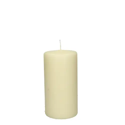 Stumpfkerze creme D10cm H20cm