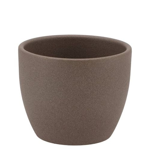 Keramik Orchidee Übertopf braun D08cm