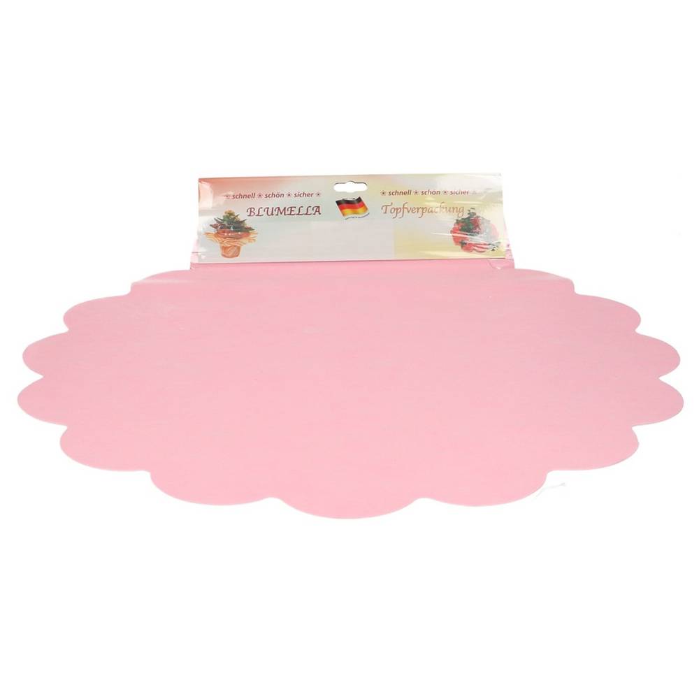 Dekostoff Blatt Blumella rosa D54cm x25