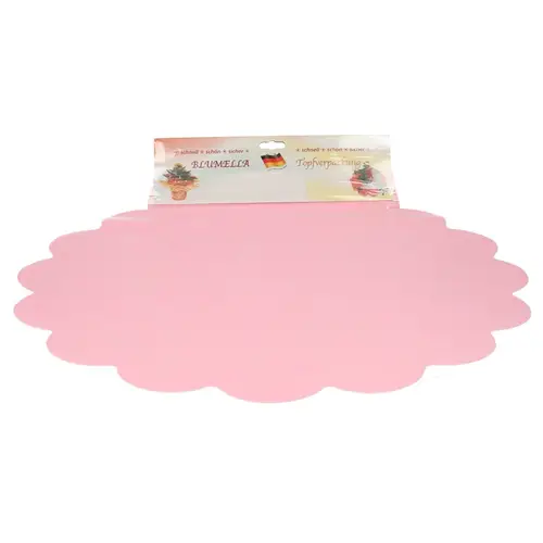 Dekostoff Blatt Blumella rosa D54cm x25