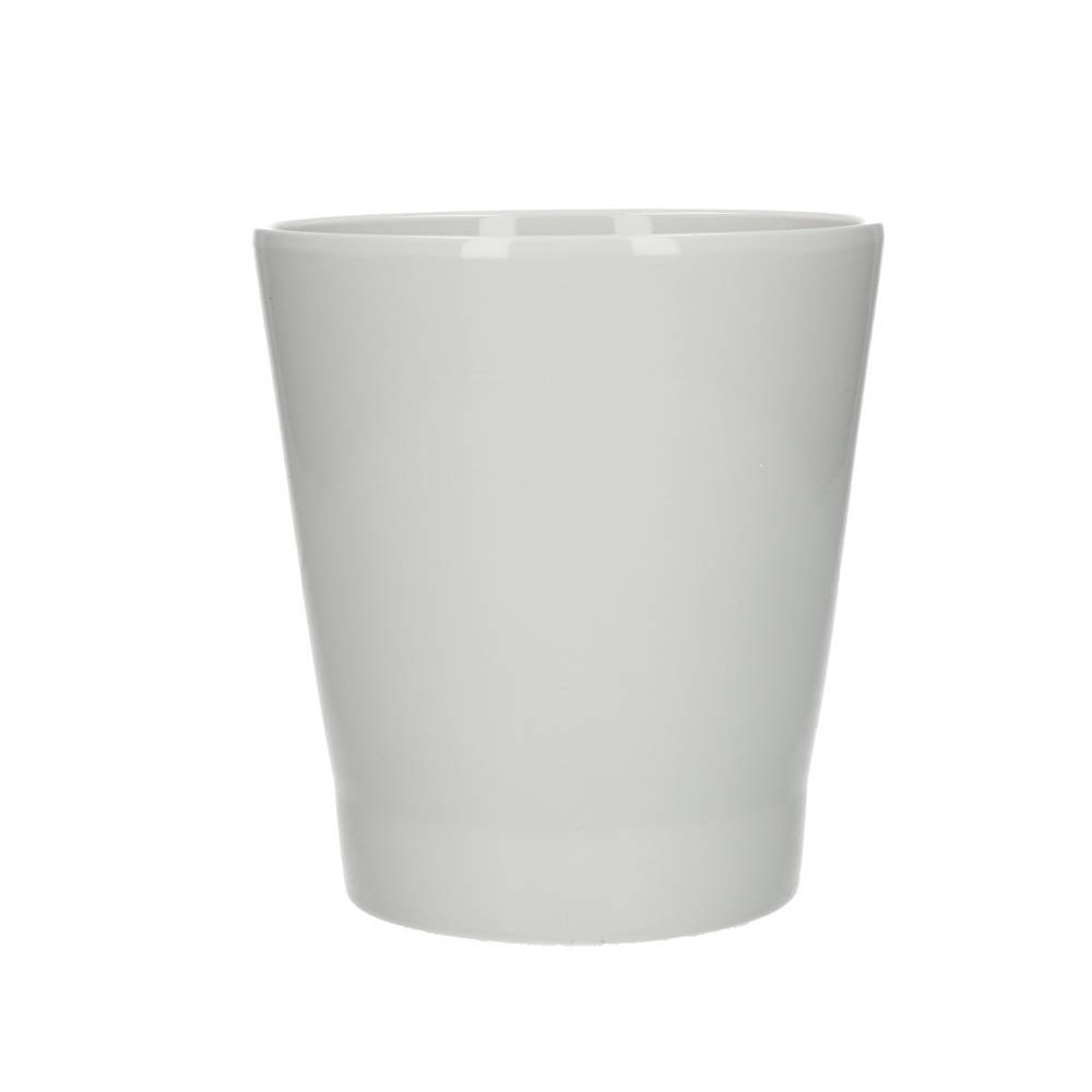 Keramik Orchidee Topf weiss D13cm H14cm