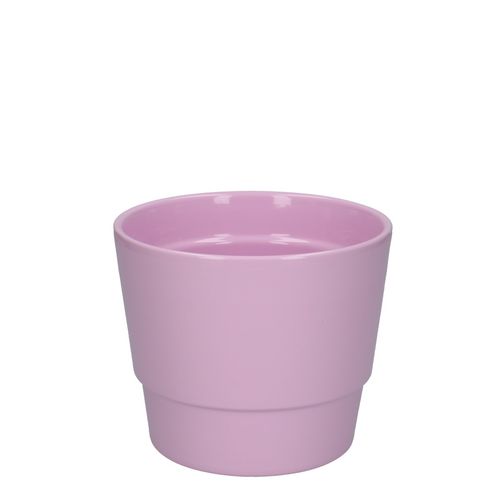 Keramik Übertopf Basic rosa D14.5cm H12cm