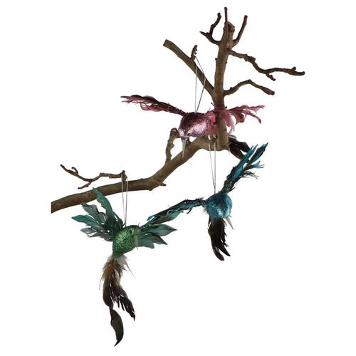 Deko Kolibrie hang mix glitzer 23cm A