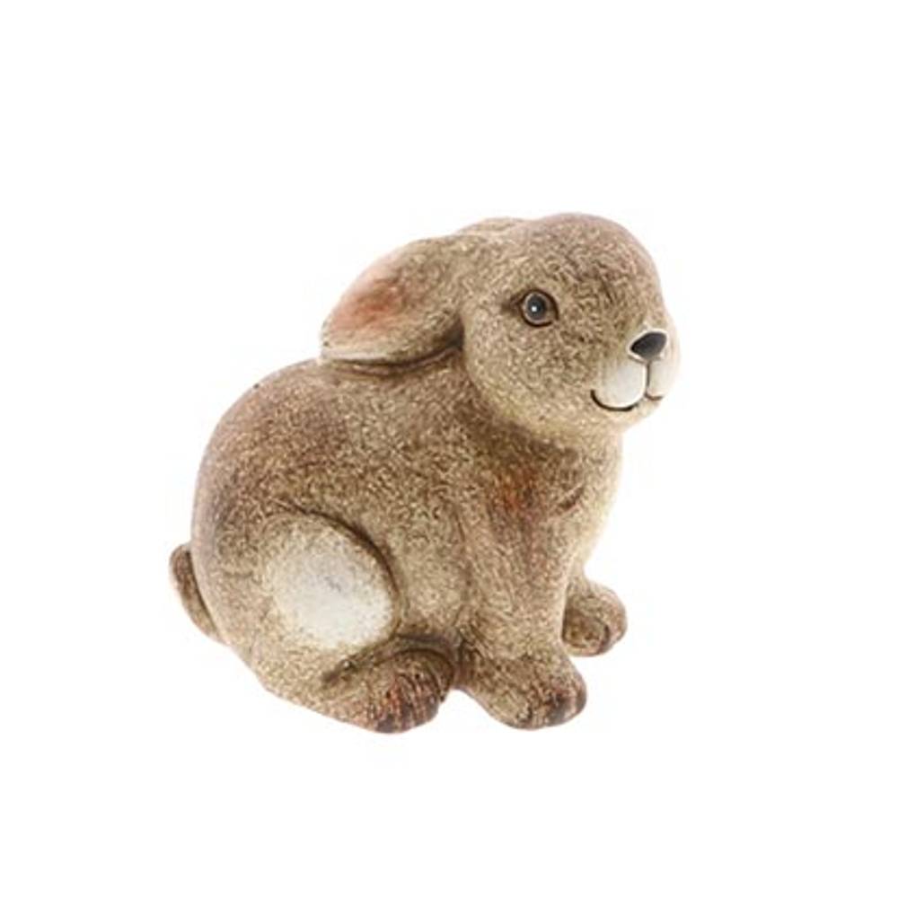 Osterhase sitzend braun D09cm H09cm