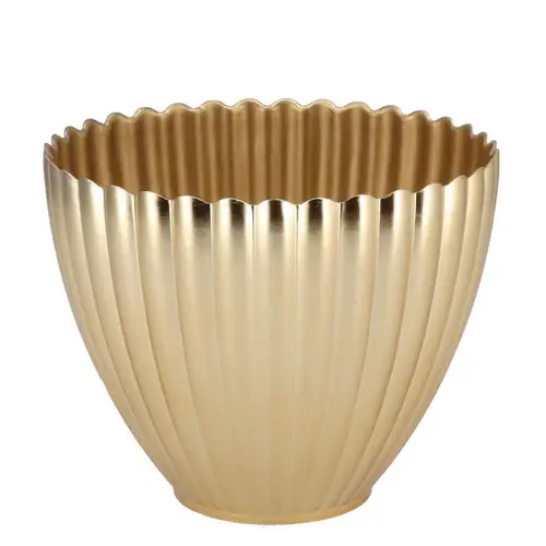 Melamine Übertopf Lisa gold 13×10×12cm