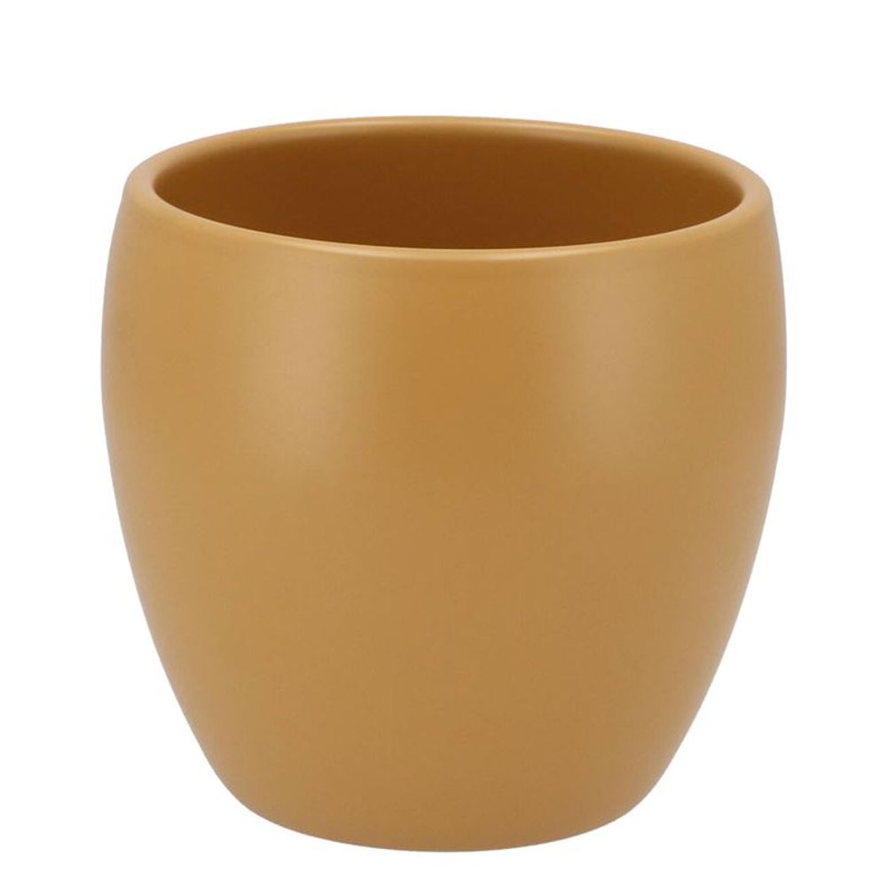 Keramik Übertopf Vinci senfgelb D14cm H13cm