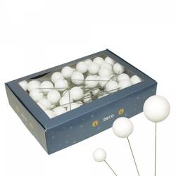 Kugel auf Draht weiss Sparking 3/Set 20/30/40mm x100