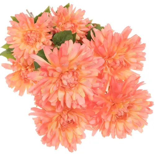 Seiden Dahlia orange L85cm