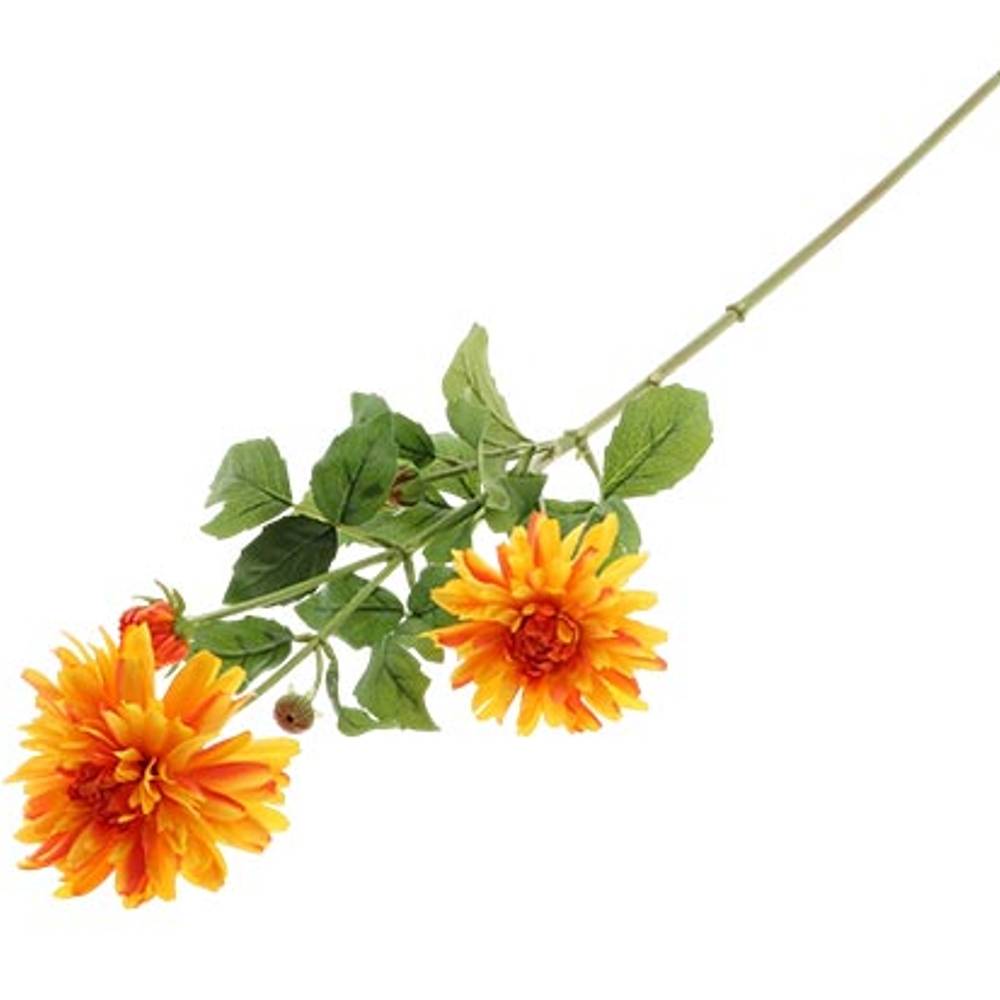Seiden Dahlia orange L85cm