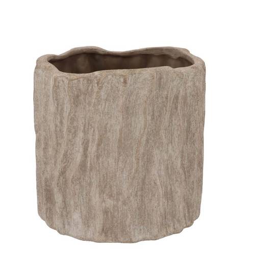 Keramik Übertopf Porto Antique grau 17x17x16cm