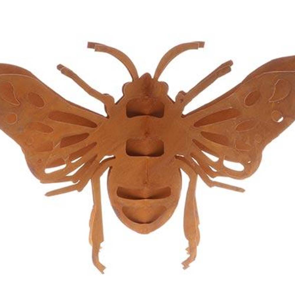 Wandaufhänger Biene rostig D40cm